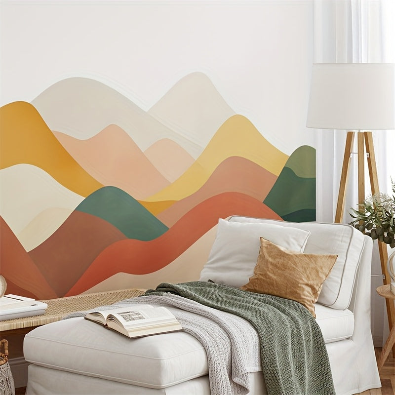 Innovative Wavy Patterns, Vibrant Abstract Aesthetics, Crucial for Interior Decor - Give Your Walls a Fresh Appearance! Acquire This Distinctive Art Wall Decal Today And Enhance Your Way of Living!