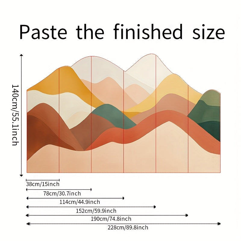 Innovative Wavy Patterns, Vibrant Abstract Aesthetics, Crucial for Interior Decor - Give Your Walls a Fresh Appearance! Acquire This Distinctive Art Wall Decal Today And Enhance Your Way of Living!